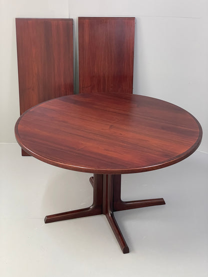 Vintage Dining Table Extending By Gudme Møbelfabrik Danish Mid Century EB12811