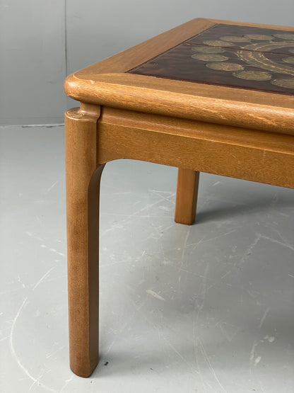 Vintage Nathan Coffee Table Tile Topped 1970s Retro Rectangular EB12279