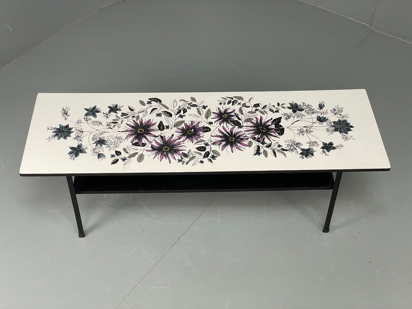 Vintage Habitat Coffee Table 1960s John Piper Design Floral Retro EB12083