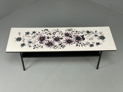 Vintage Habitat Coffee Table 1960s John Piper Design Floral Retro EB12083