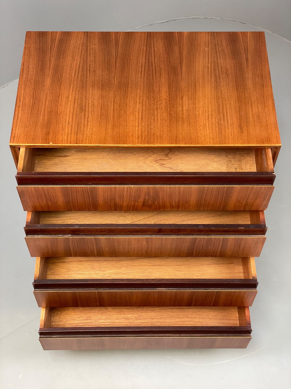 Vintage Chest Of Drawers By Meredew Walnut 1960s Mid Century Retro EB13167