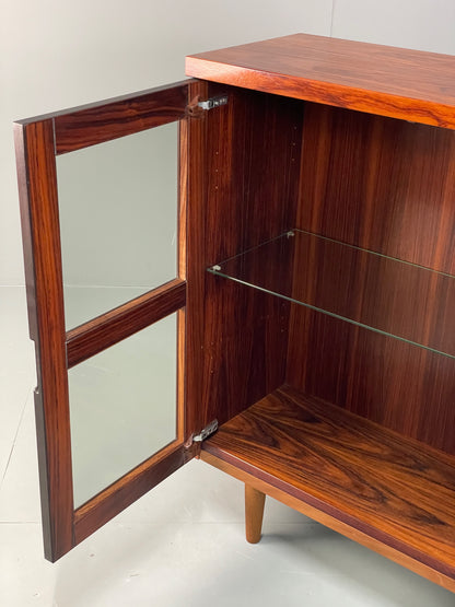 Vintage Swedish Glazed Bookcase Retro Chunky Shelving 1980s EB13112