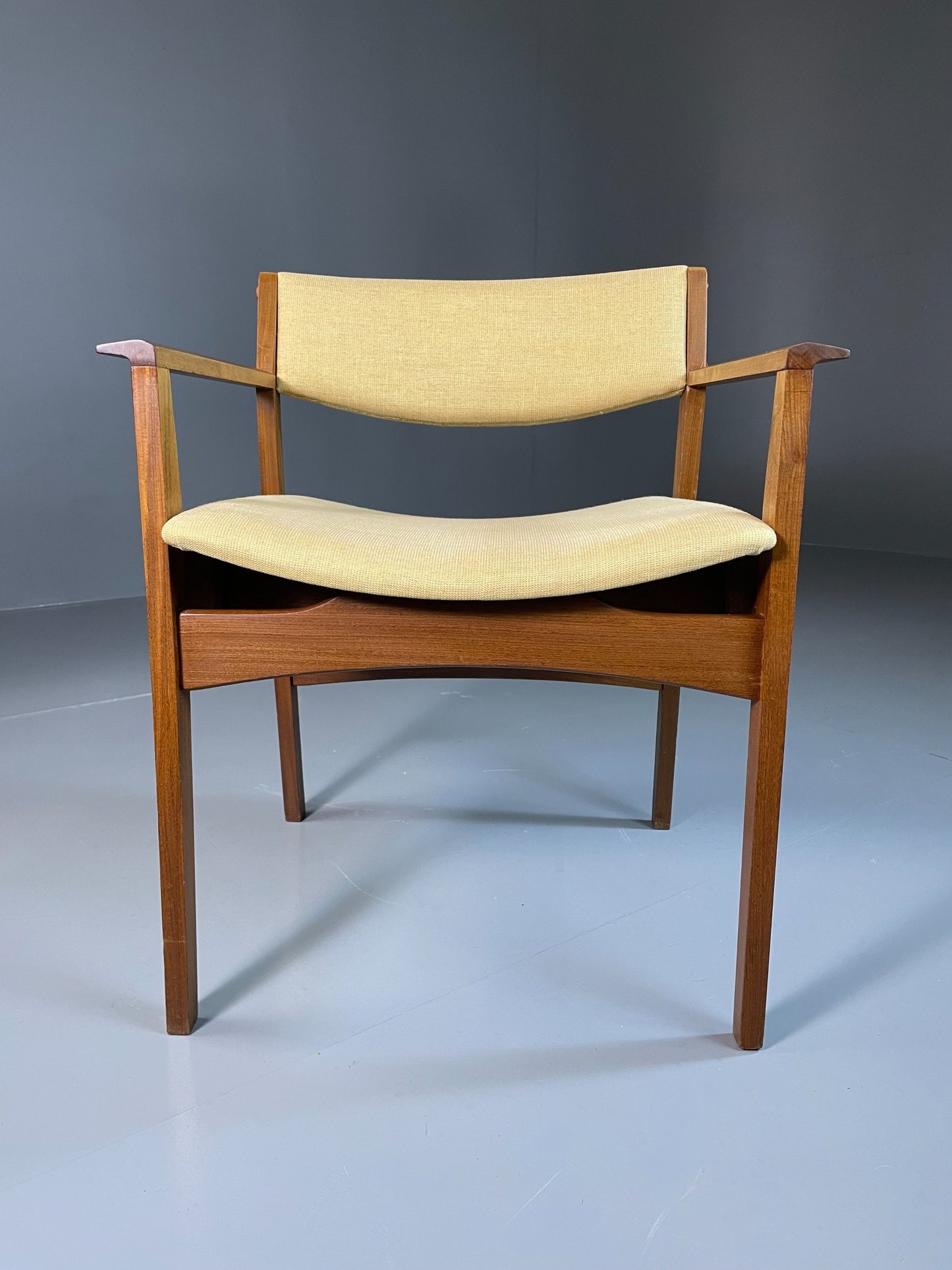 Vintage Mid Century Desk Elbow Chair Danish Teak Retro 1960s EB06348
