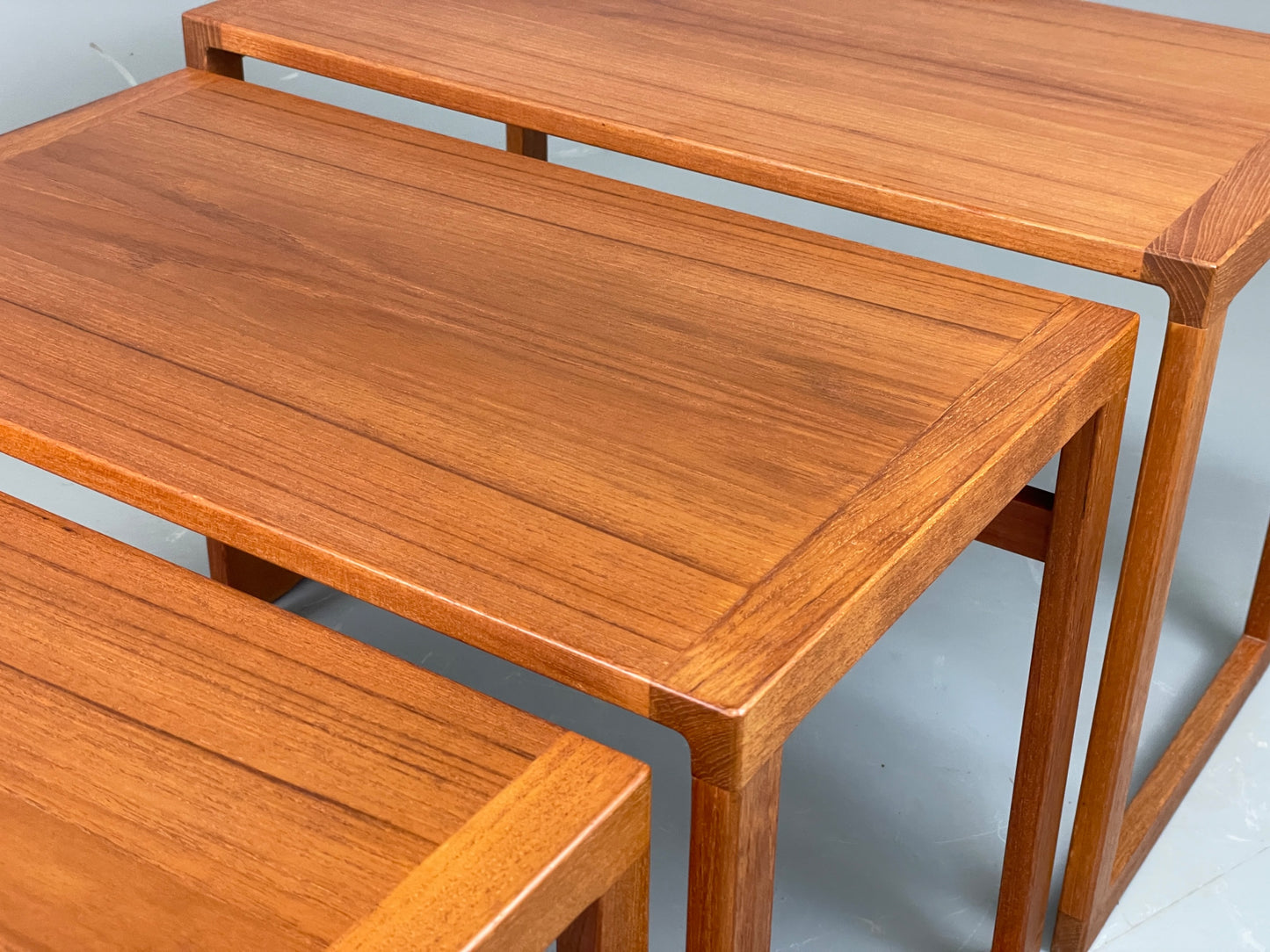 Vintage Kai Kristiansen Nesting Tables Teak Retro Danish 1960s EB11977