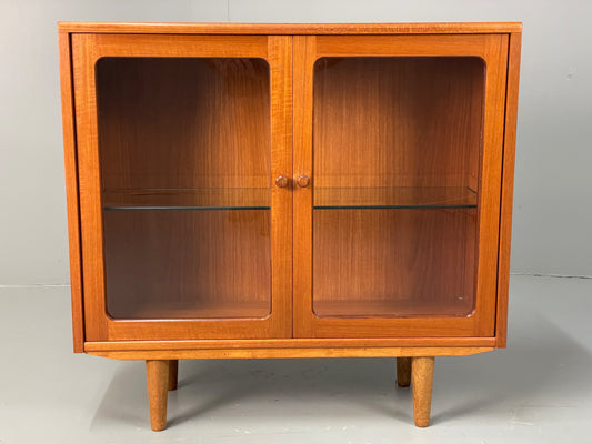 Vintage G Plan Bookcase Teak 1970s Glazed Doors Shelving Mid Century EB12972