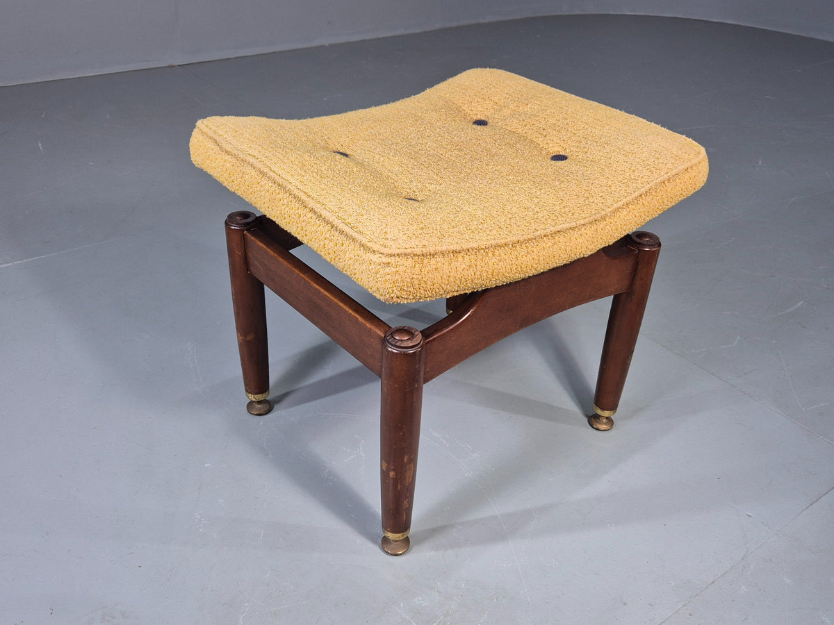 Vintage G Plan Tola Footstool Original Chenille Cover EB13015