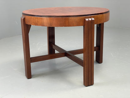 Vintage Circular Side Table Art Deco Style 1950s Retro EB11882