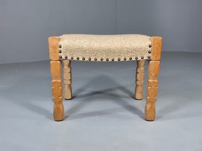 Vintage Henning Kjaernulf Style Footstool 1970s Retro EB12726
