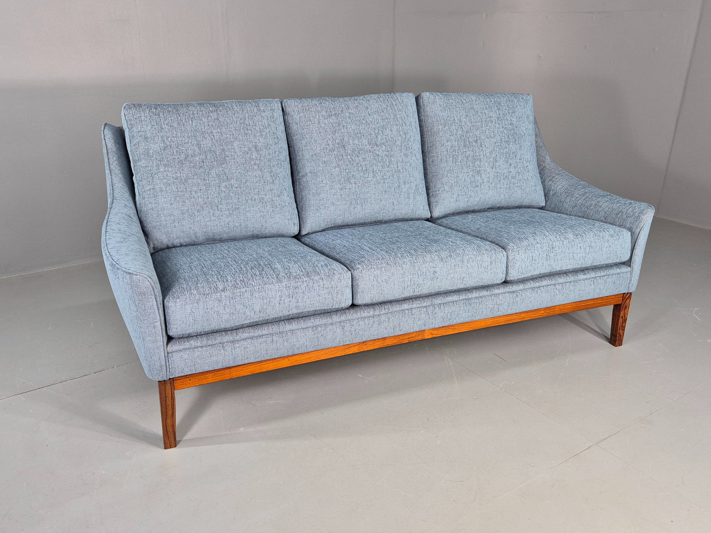 Vintage Danish 3 Seater Sofa New Upholstery 1960s Retro Mid Century EB12171