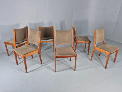 6 Vintage Uldum Danish Dining Chairs 1970s Retro Mid Century Rosewood EB11942