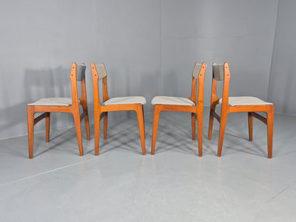 4 Mid Century Vintage Teak Dining Chairs Anderstrup Buch 1960s Retro  EB12106