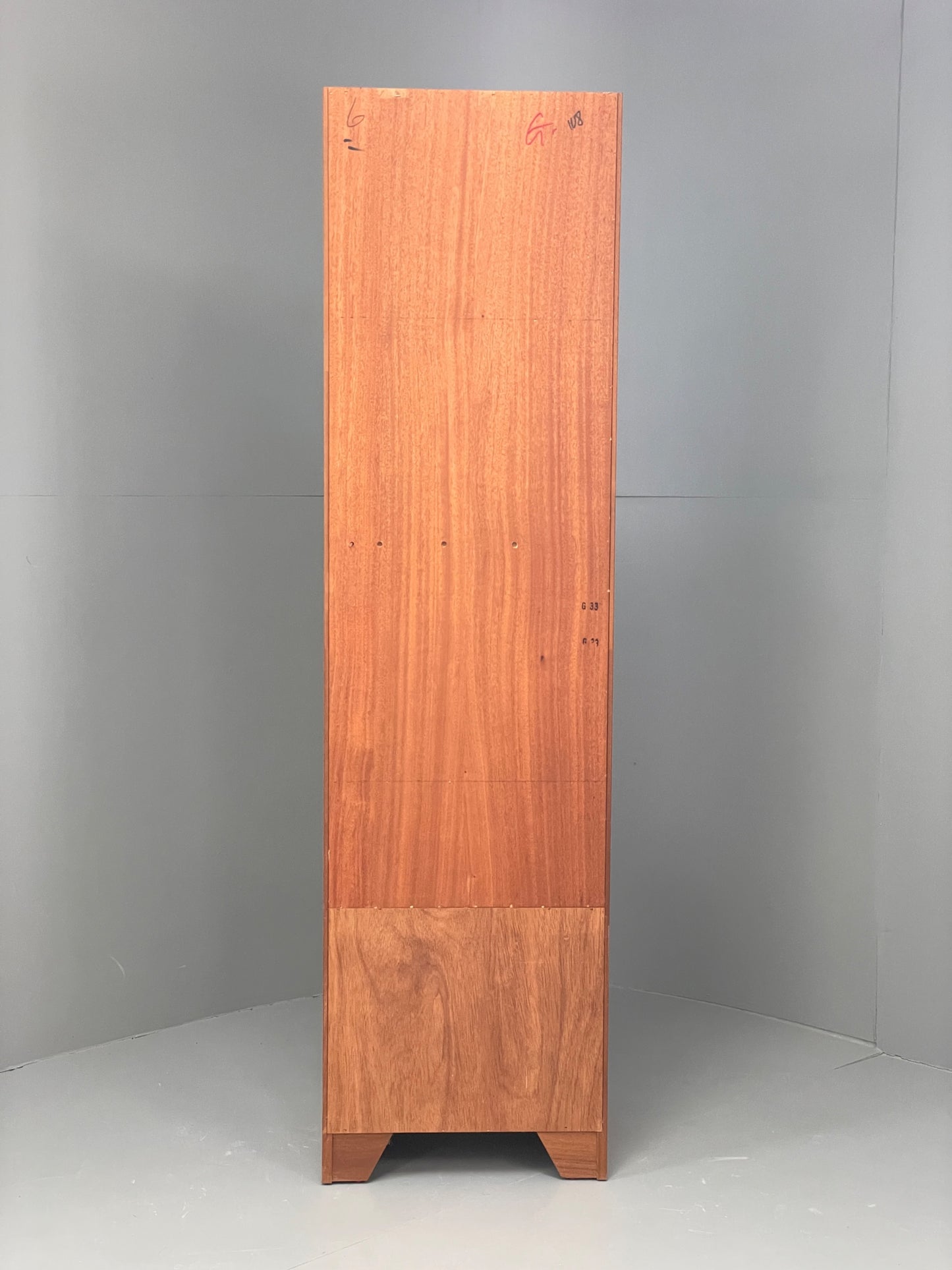 Vintage Nathan Teak Unit Glazed Display Shelving Retro 1970s Squares EB12897