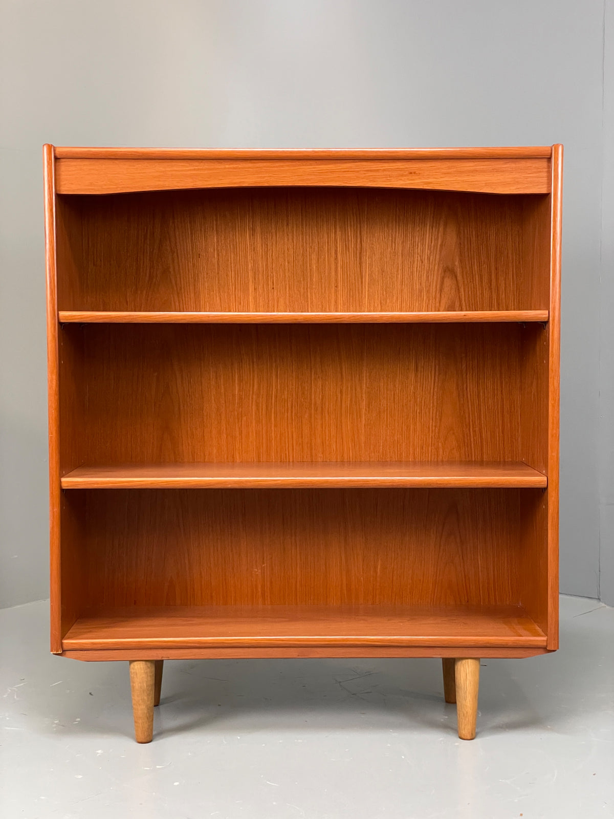 Vintage 1970s Teak Bookcase Retro Mid Century Adjustable Shelving EB12974