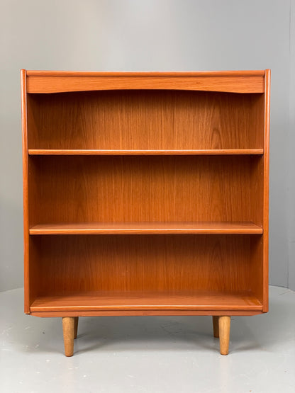 Vintage 1970s Teak Bookcase Retro Mid Century Adjustable Shelving EB12974