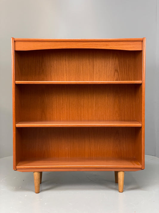 Vintage 1970s Teak Bookcase Retro Mid Century Adjustable Shelving EB12974