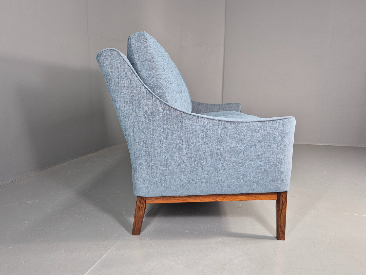 Vintage Danish 3 Seater Sofa New Upholstery 1960s Retro Mid Century EB12171