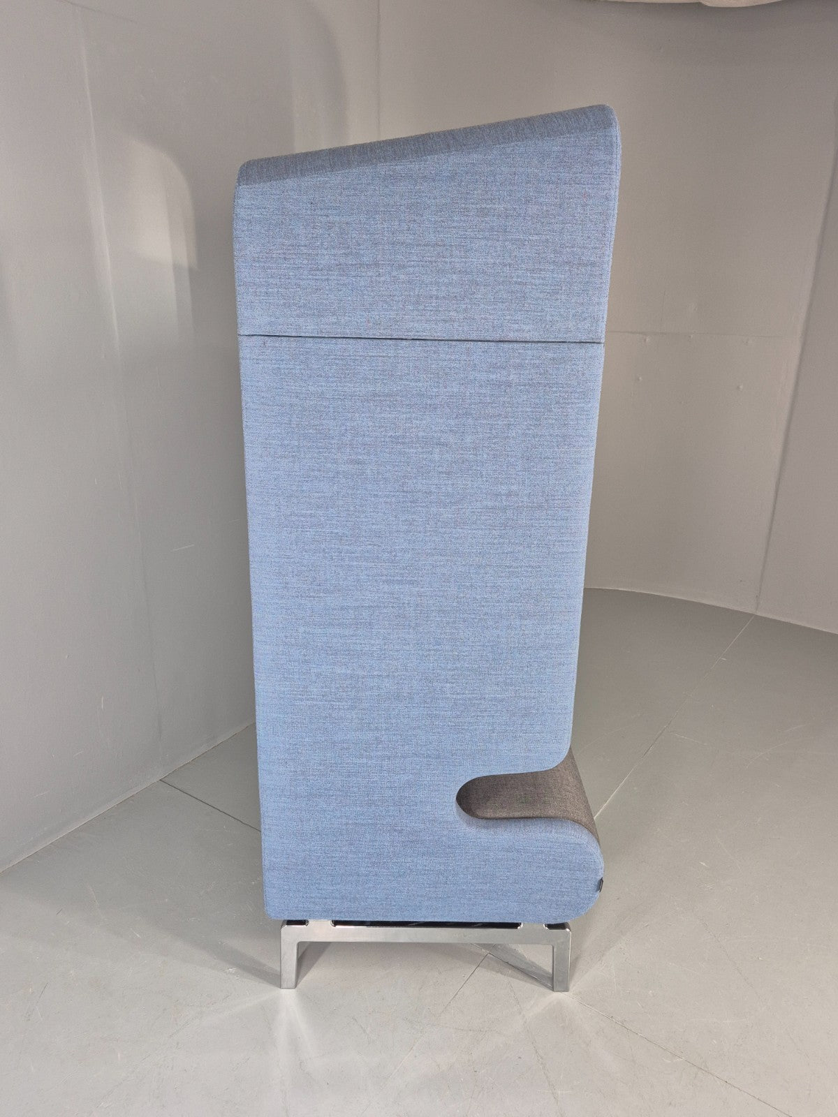 Vintage Materia Point Chair Swedish Blue and Grey Modern Design EB12870