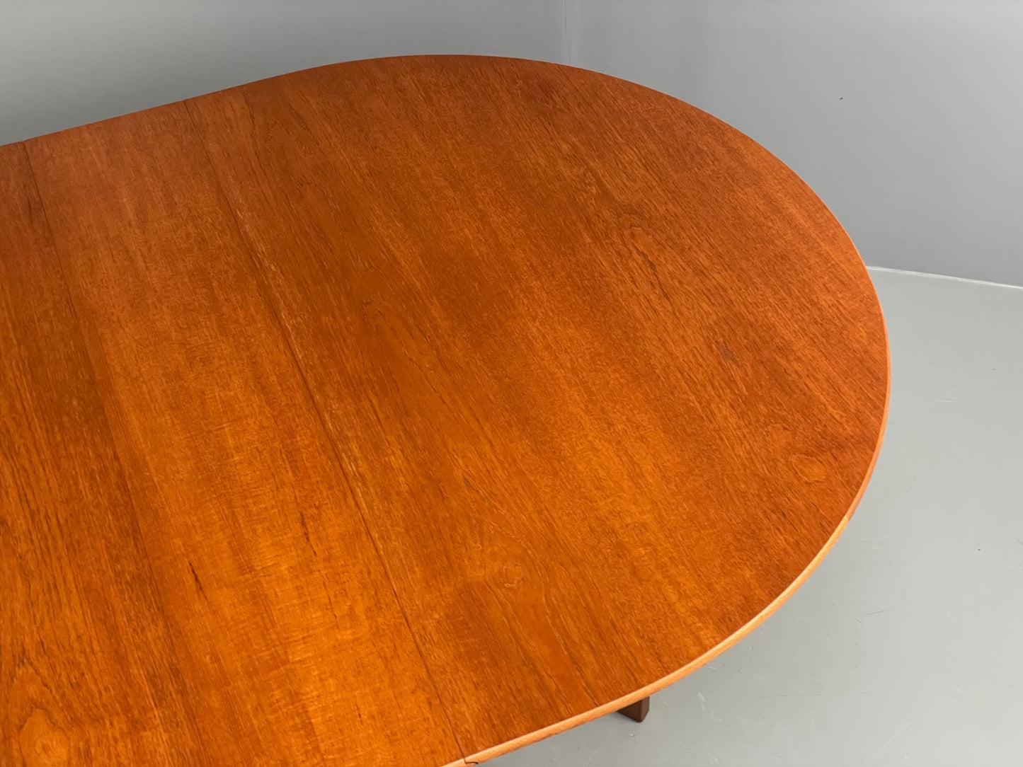 Vintage Teak Dropleaf Table By Jentique 1960s Oval Beech Retro EB11695 MWOO