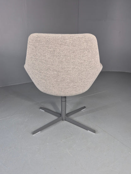 Vintage Swivel Tub Chair Hitch Mylius Modern Design Retro Cream  EB12842