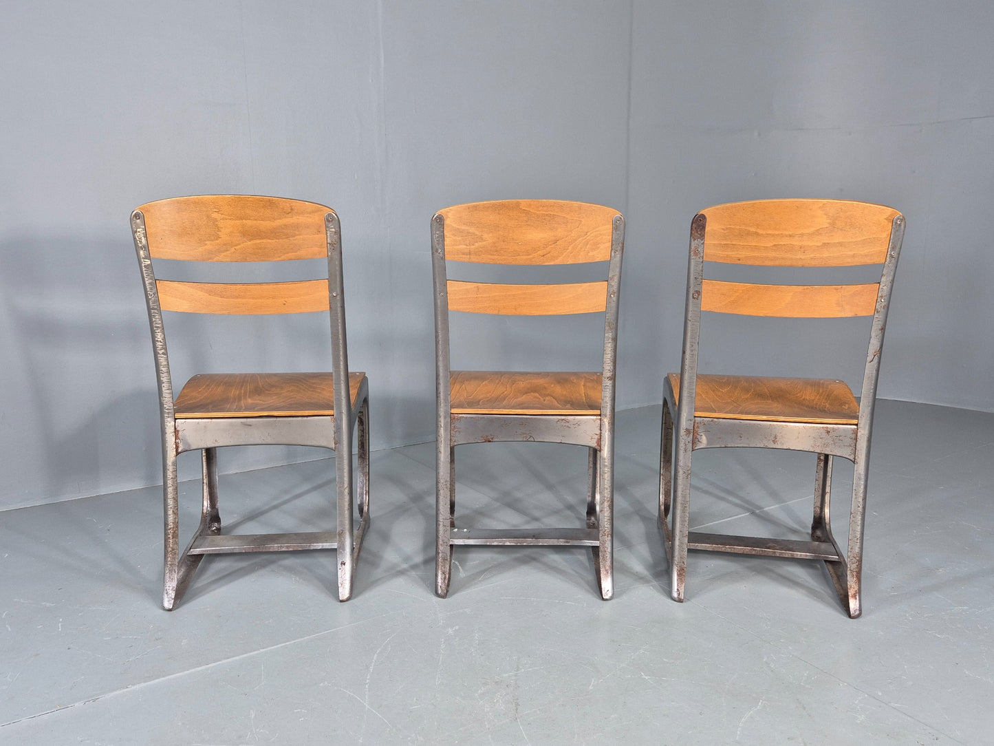 3 Vintage American seating Co. Envoy Chairs Adult size Retro MCM 1950s EB12552