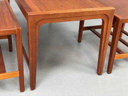 Vintage Teak Nesting Tables Coffee Table By Remploy 1960s Retro EB12061
