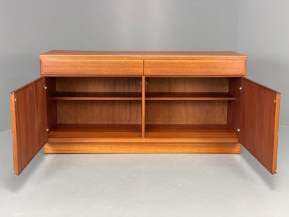 Vintage McIntosh Teak Sideboard 1970s Retro Drawers Squares Shelves EB12193