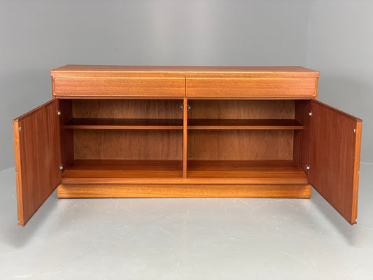 Vintage McIntosh Teak Sideboard 1970s Retro Drawers Squares Shelves EB12193