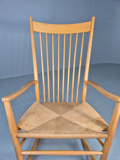 Vintage Wegner Rocking Chair J16 Model for Fredericia c1944 MCM Retro EB12231
