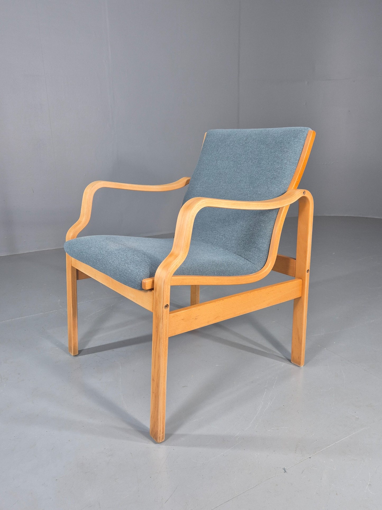 Vintage Danish Bentwood Chair Farstrup Mid Century New Upholstery Retro EB12008