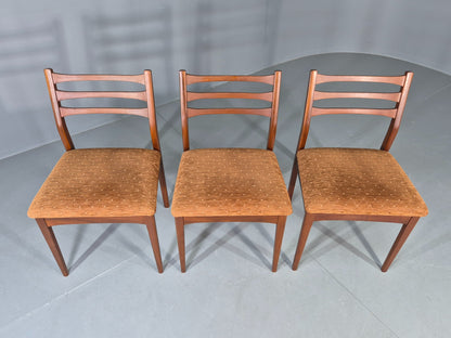 3 Vintage Jentique Dining Chairs 1970s Retro Teak Frames MCM Eb13053