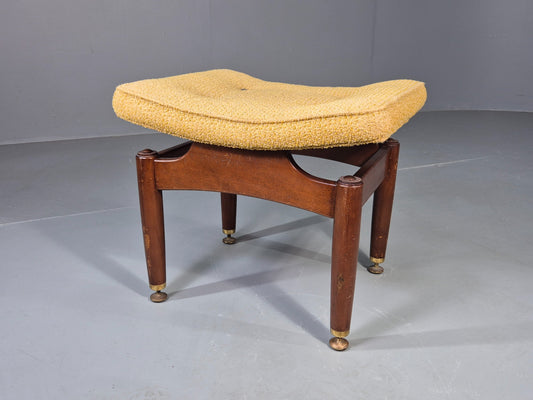 Vintage G Plan Tola Footstool Original Chenille Cover EB13015