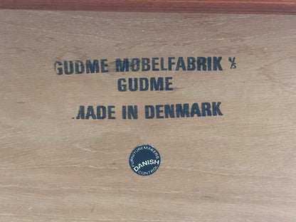 Vintage Dining Table Extending By Gudme Møbelfabrik Danish Mid Century EB12616