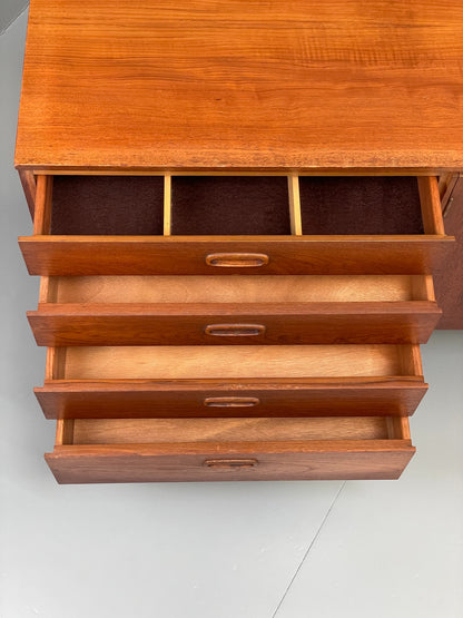 Vintage Sideboard Teak 1960s By Validity Furniture Mid Century Shelving EB12613