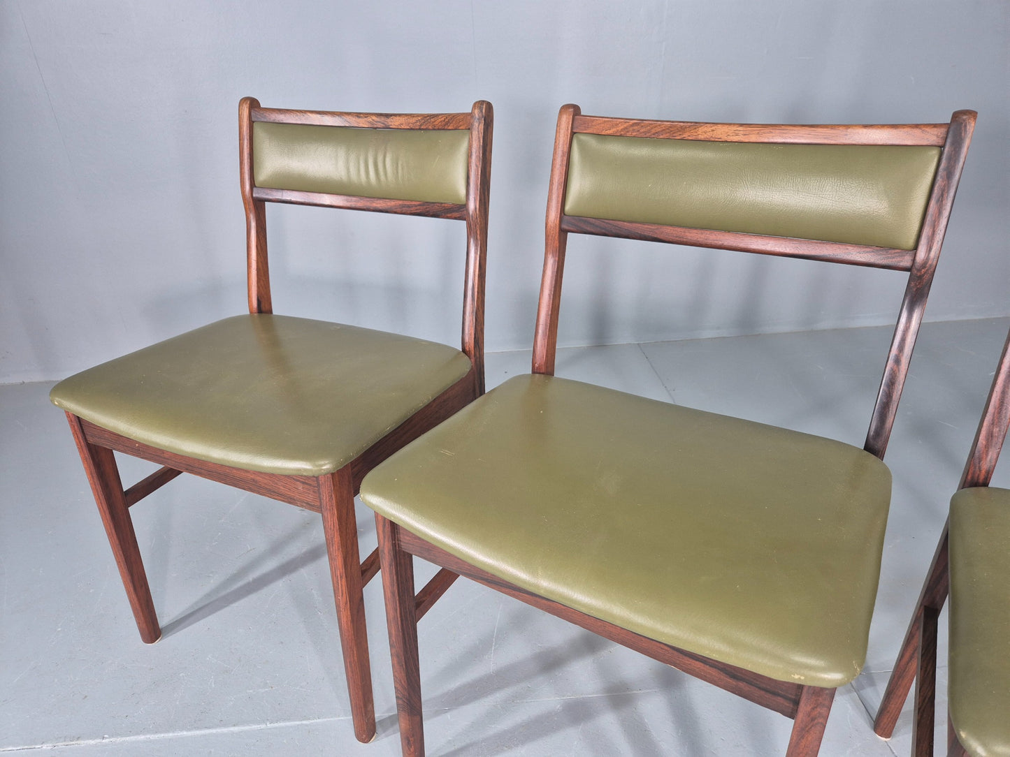4 Vintage Mid Century Dining Chairs Danish Design Vestervig Eriksen EB12145
