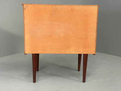 Vintage 1970s Bedside Cabinet Chest Of Drawers Cherry Wood Retro EB12296