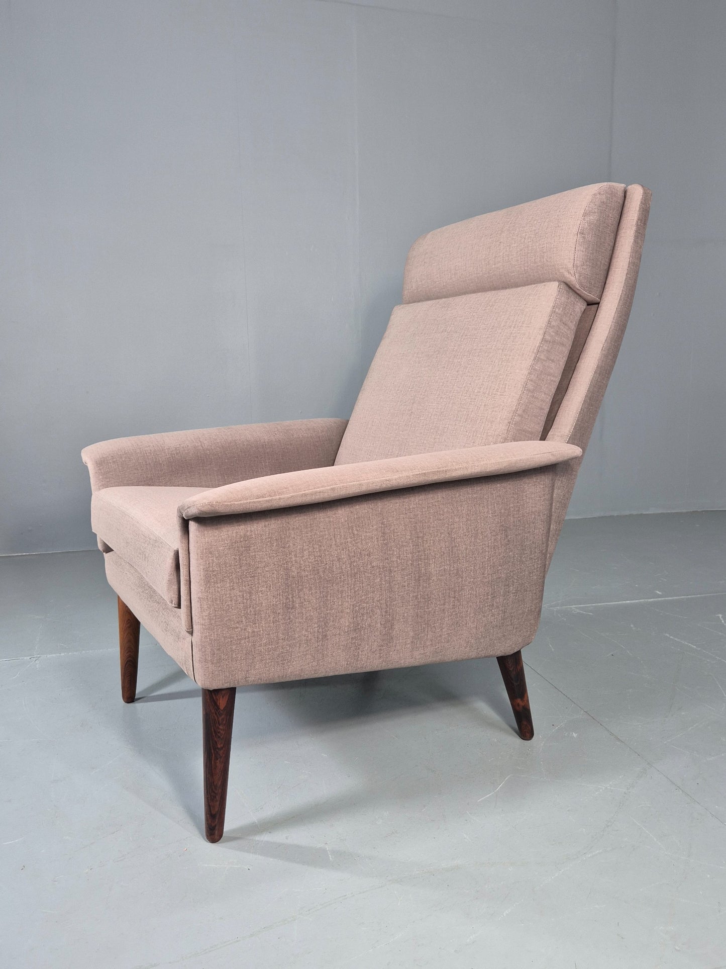 Vintage Lounge Chair Folke Ohlssen Fritz Hansen Denmark New Upholstery  EB12787