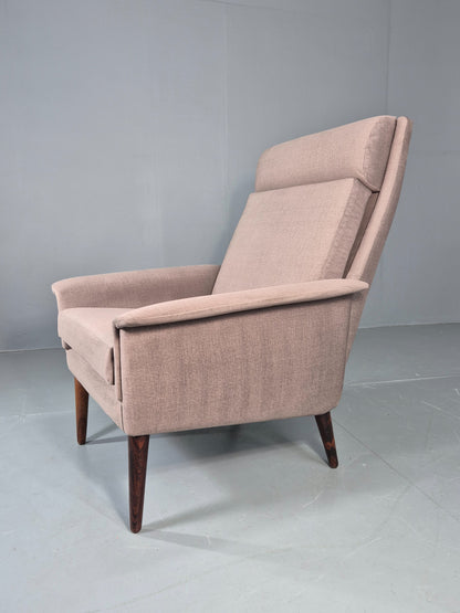 Vintage Lounge Chair Folke Ohlssen Fritz Hansen Denmark New Upholstery  EB12787