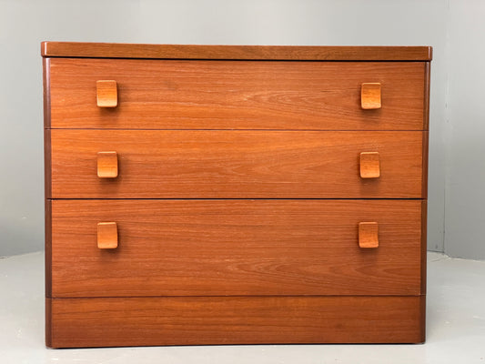 Vintage Teak Chest of Drawers By Stag 1970s Retro Midcentury Bedside EB12924