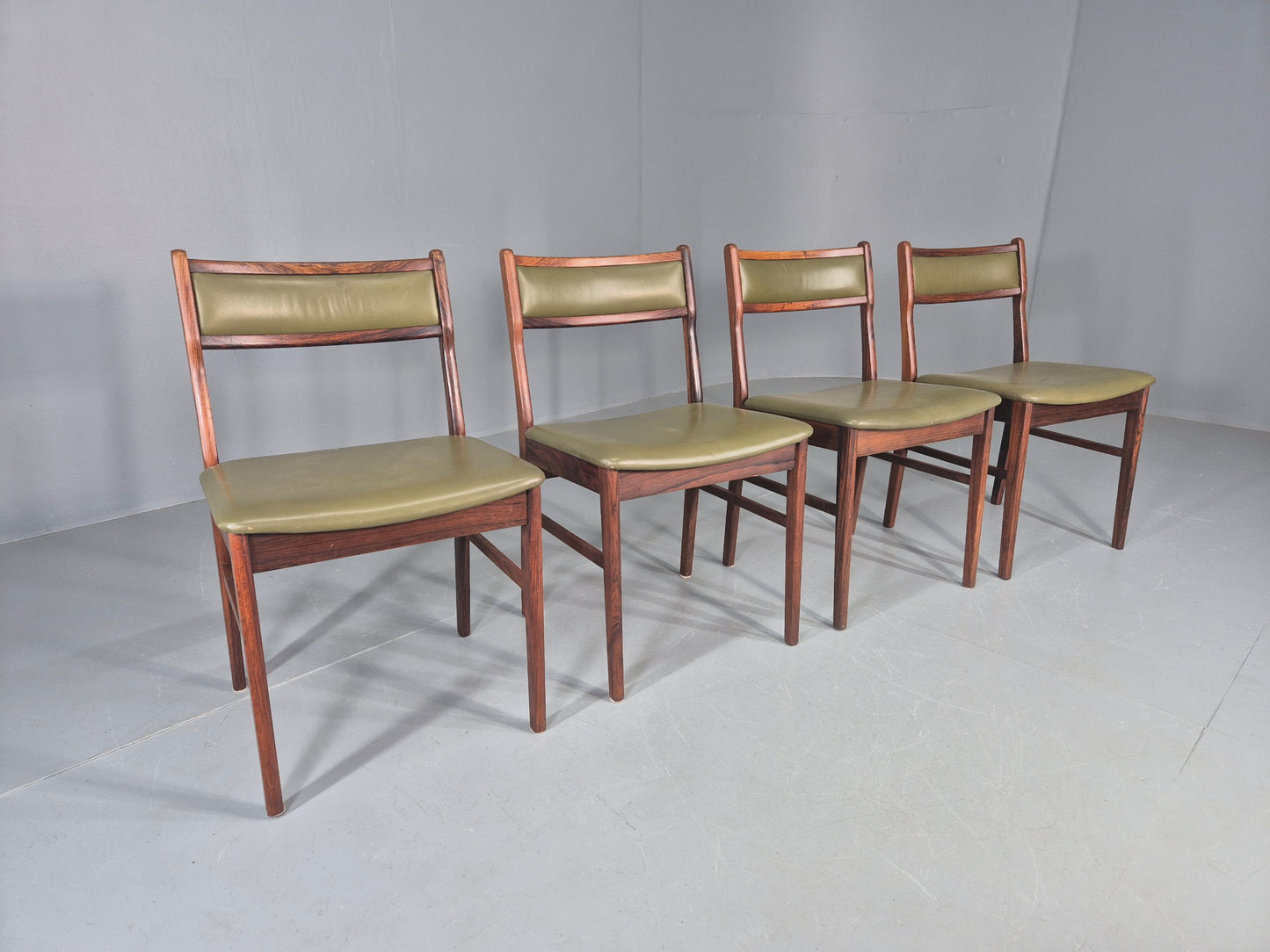 4 Vintage Mid Century Dining Chairs Danish Design Vestervig Eriksen EB12145