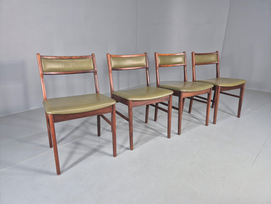 4 Vintage Mid Century Dining Chairs Danish Design Vestervig Eriksen EB12145