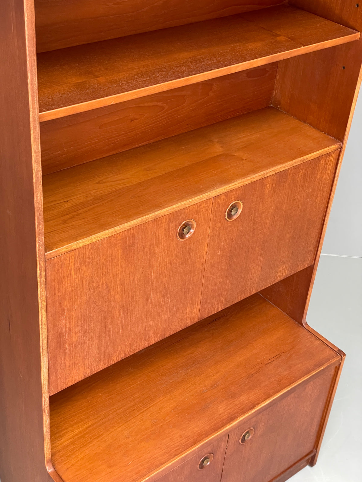 Vintage Teak Wall Unit Jentique Mid Century Retro Shelving Cabinet EB13107