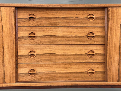 Vintage 1970s Danish Sideboard Mid Century Retro Shelving Drawers EB12331