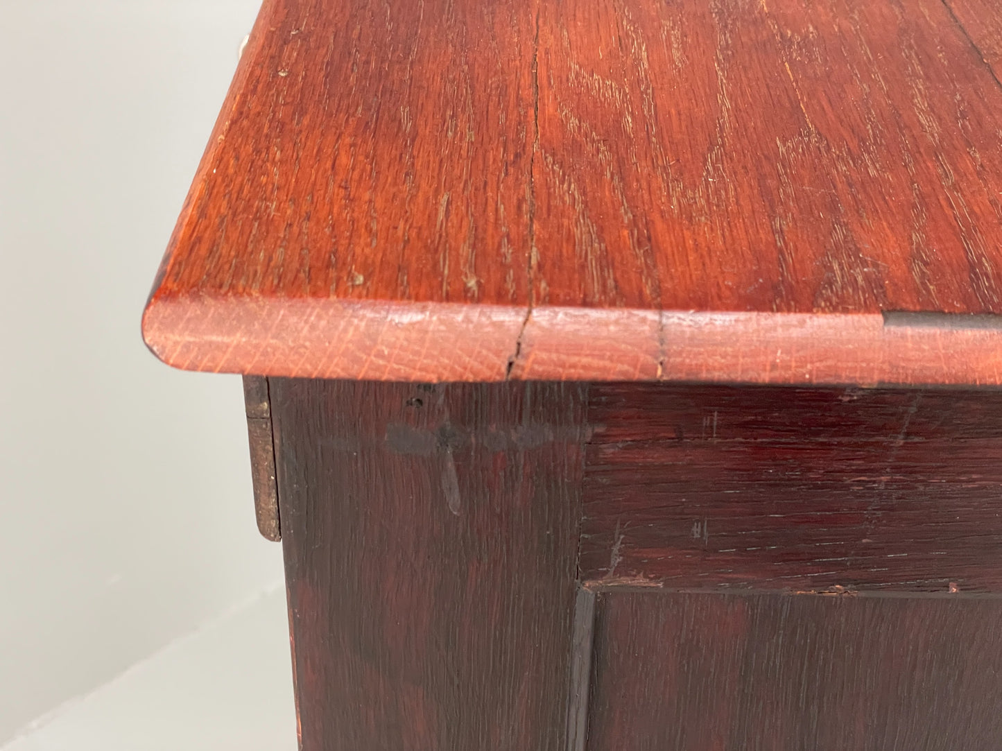 Vintage Tambour Cabinet Oak Drawers Danish Early 20th Century Filing EB12628