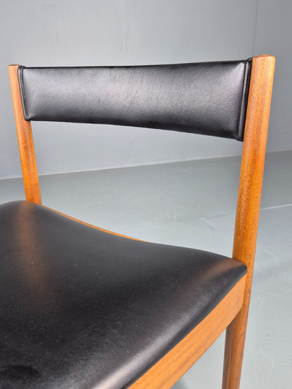 Vintage McIntosh Single Dining Chair Teak Vinyl Roundette Model Retro EB12180