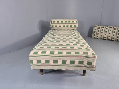 Vintage Danish Day Bed in Lost and Found New Upholstery 1950s Original EB12542
