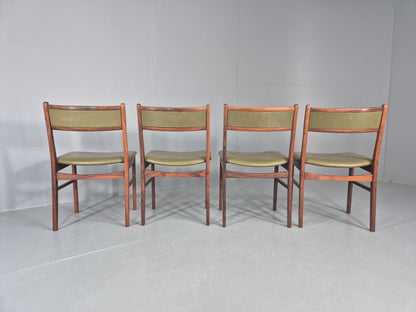 4 Vintage Mid Century Dining Chairs Danish Design Vestervig Eriksen EB12145