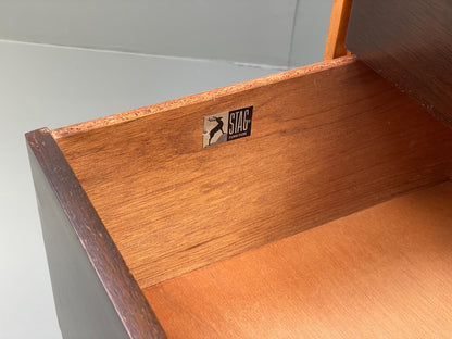 Vintage Drawers Walnut 1960s By Stag Mid Century Retro Chest Of Drawers EB12631