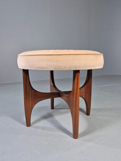 Vintage G Plan Circular Stool Fresco Range 1970s Teak Frame MCM Retro EB13067
