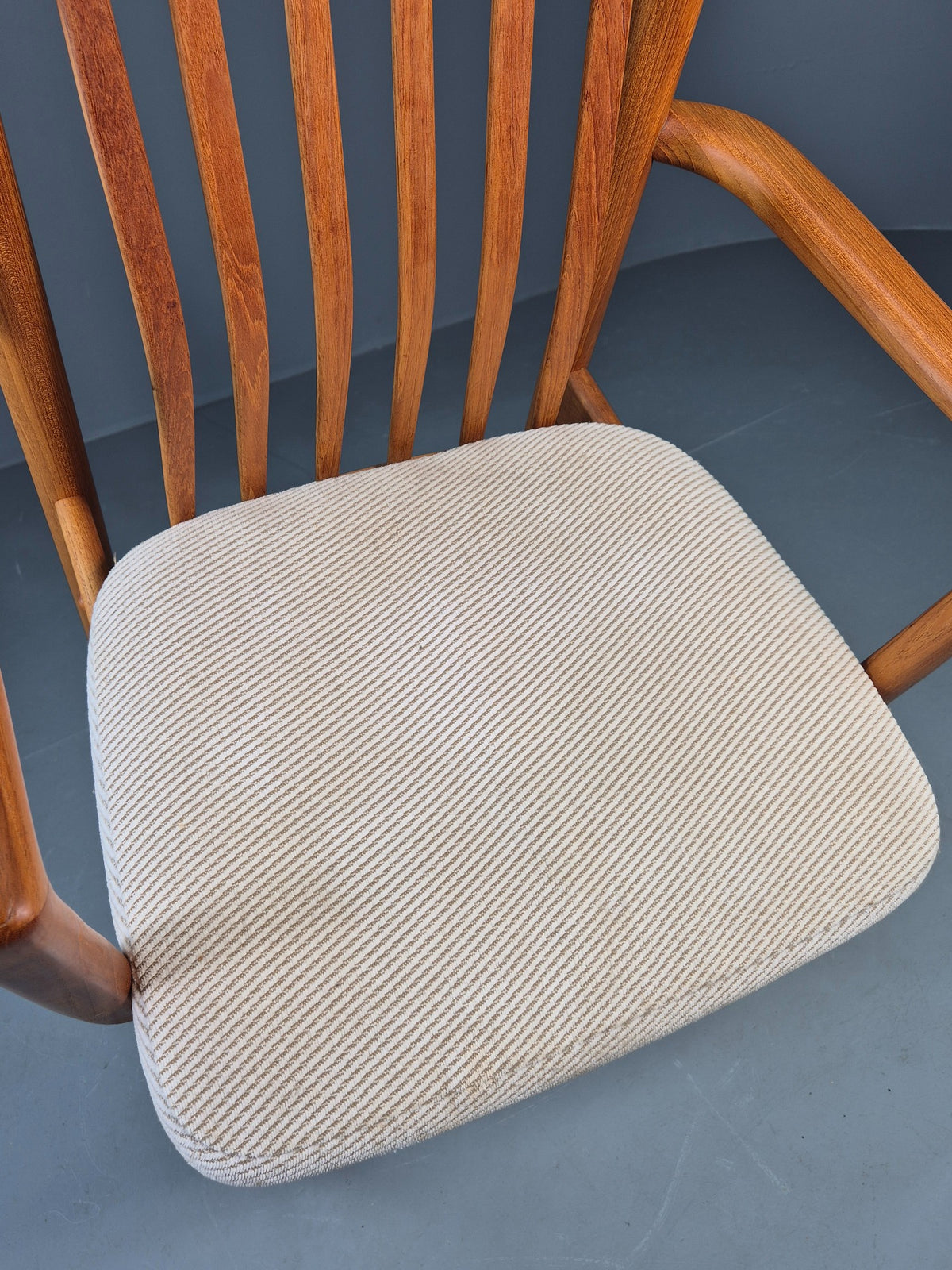 Vintage Benny Linden Carver Chair Teak Frame 1970s Retro MCM Original EB13060