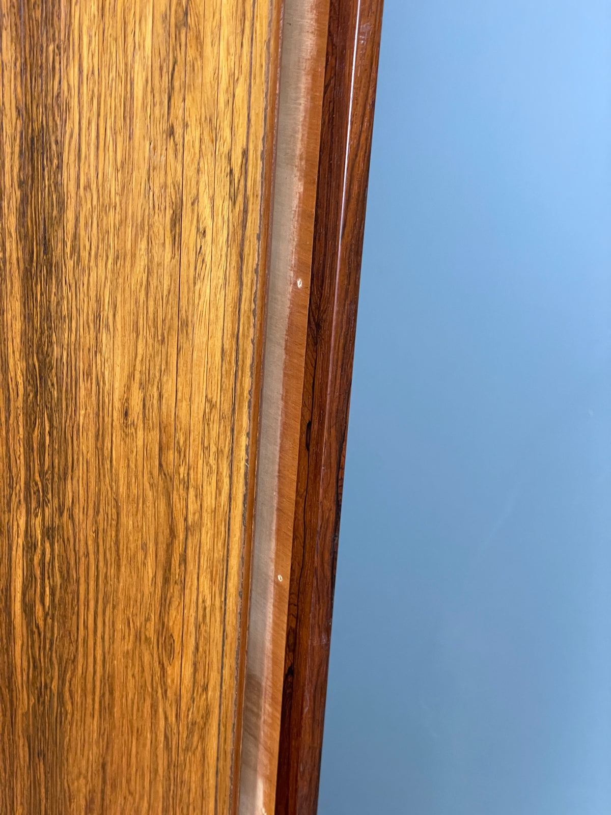 Vintage Danish Wall Unit Mid Century 1960s Tambour Shelving Cabinet Retro 13102